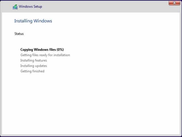 Install of Windows 10  (10)