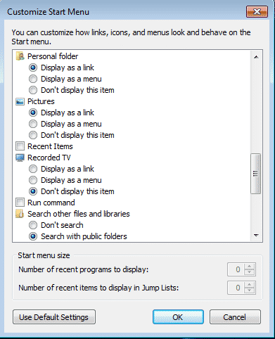 Start-Menu-Settings-8-Optimize Windows 7