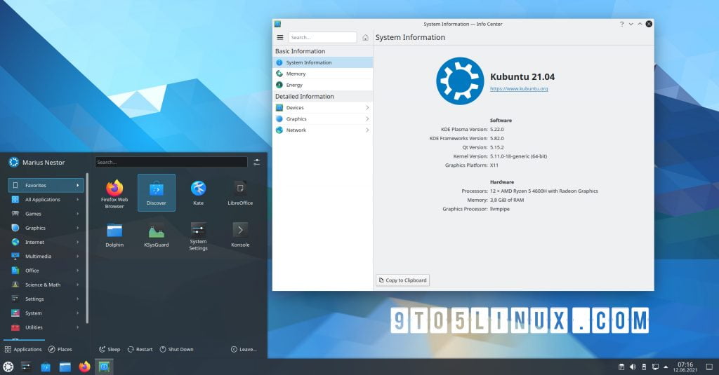 1632774196 You Can Now Install KDE Plasma 522 on Kubuntu 2104