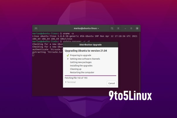 Upgrade Ubuntu 20.10