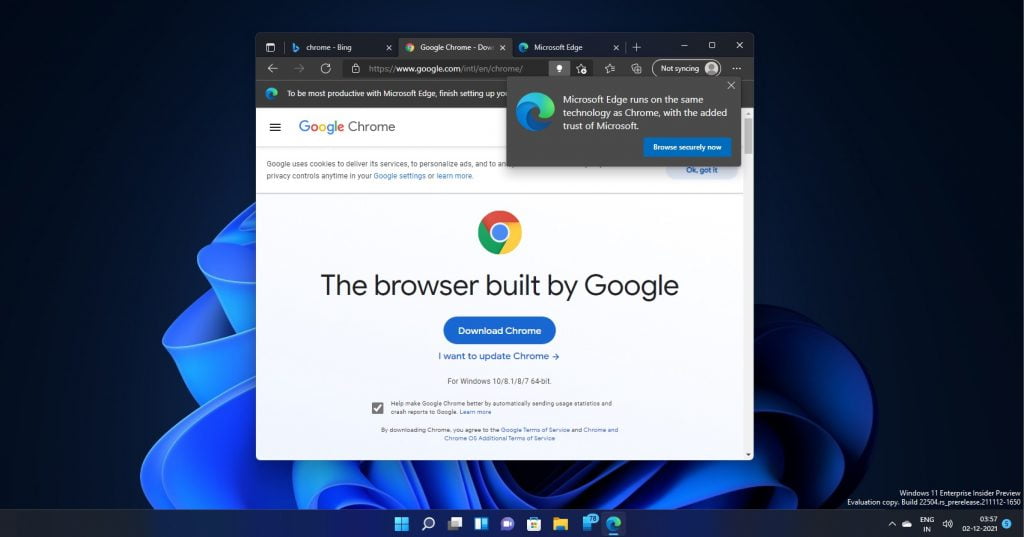 Windows 11 and Chrome