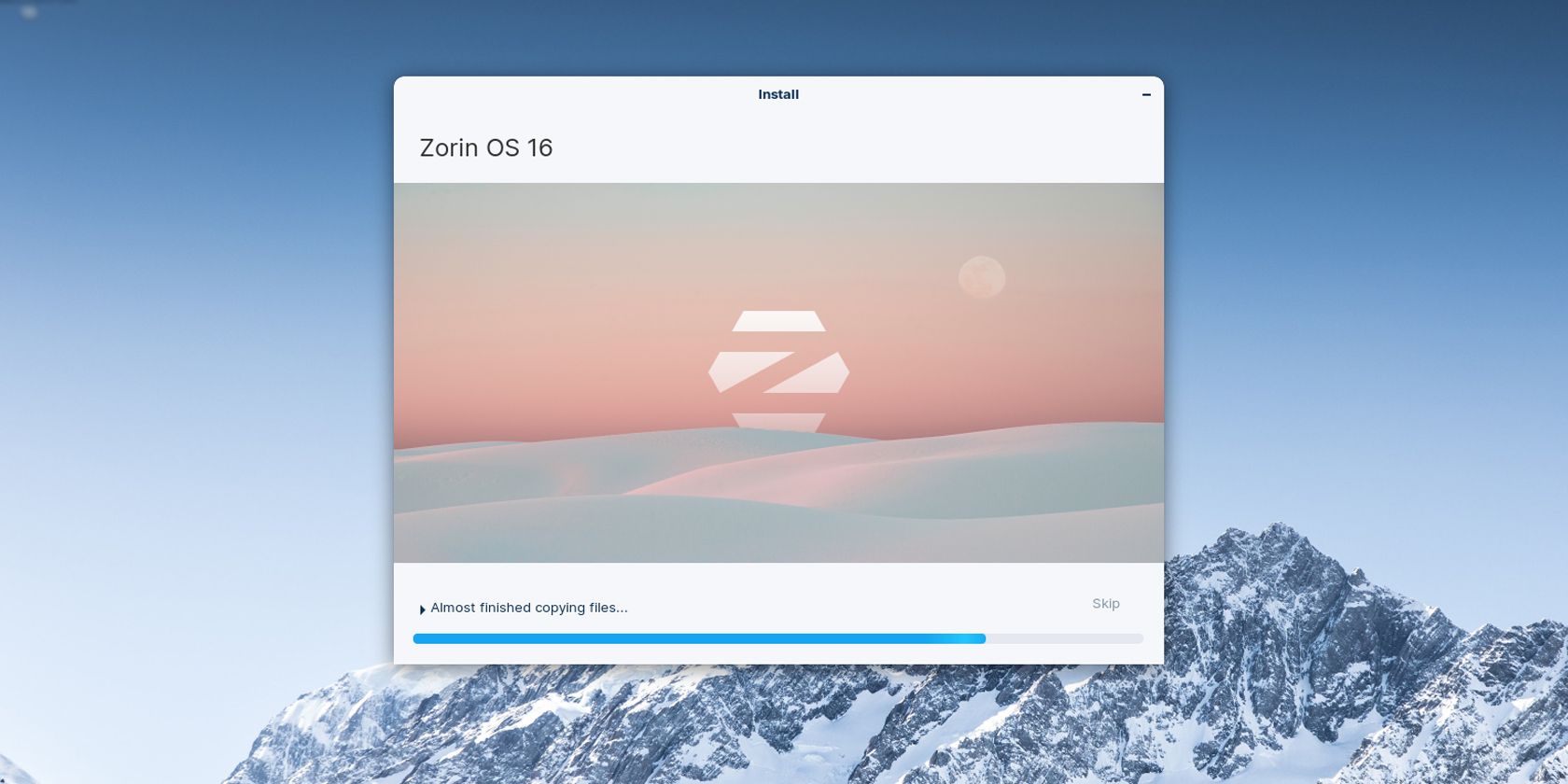 Zorin OS installation