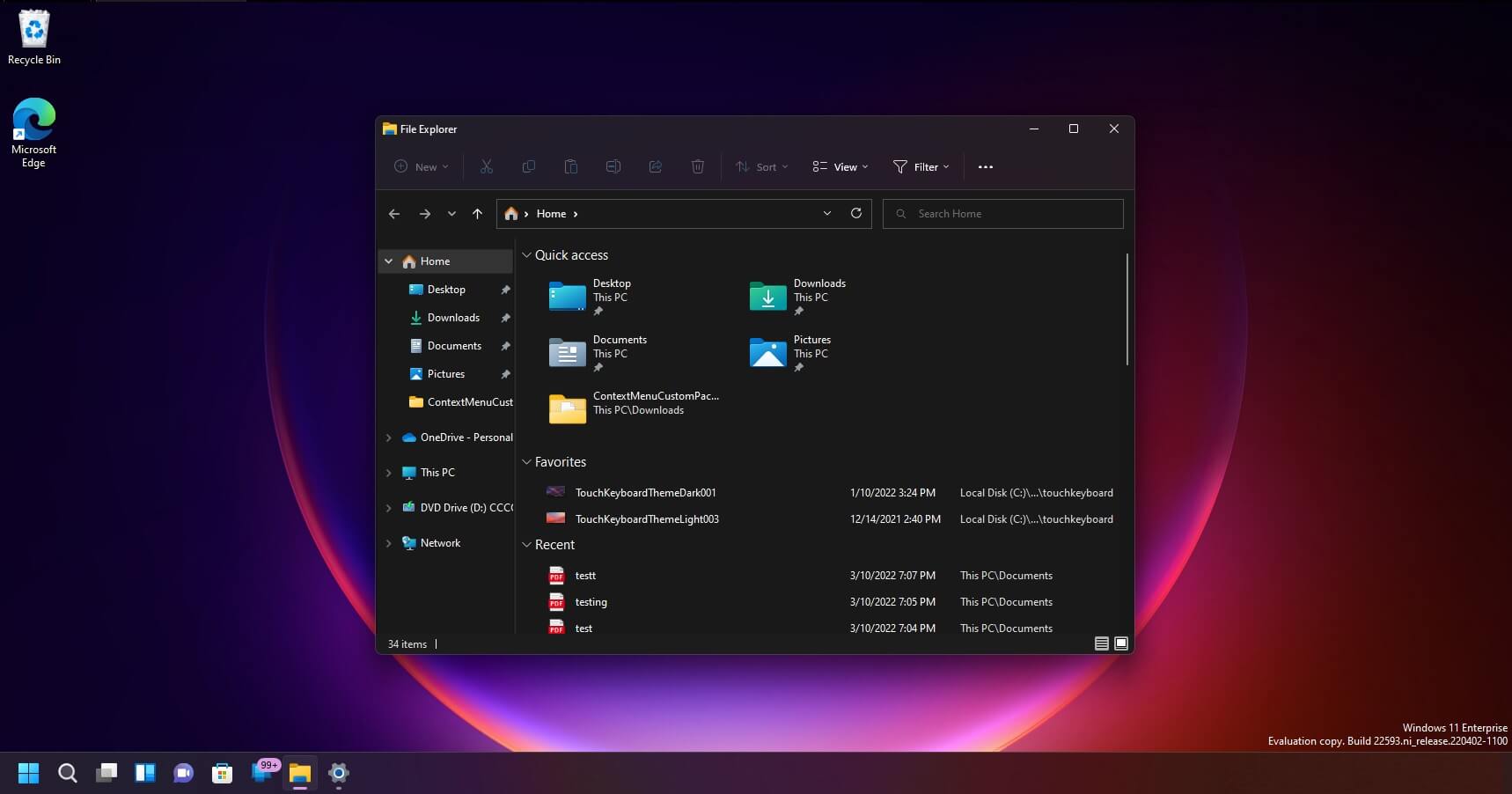 Windows 11 Build 22593 hands on: File Explorer updated with new changes