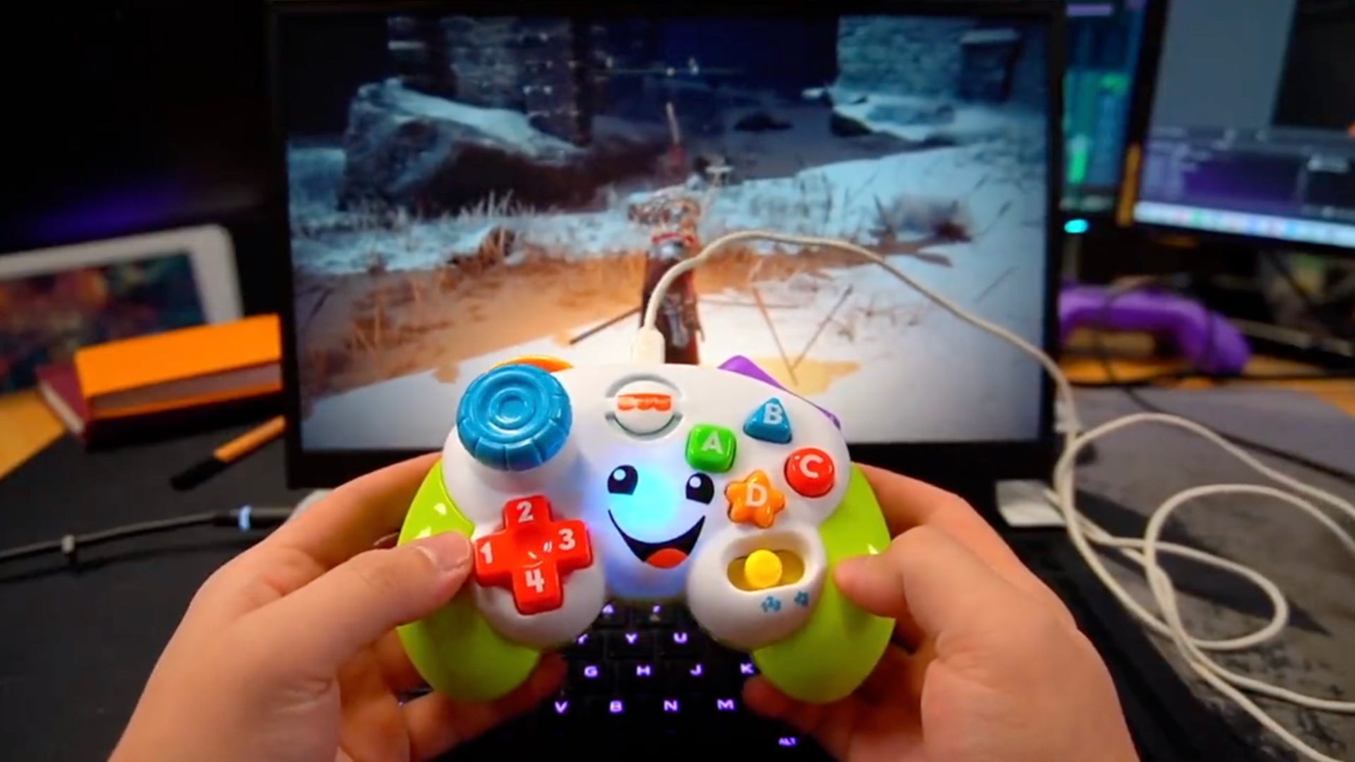 Check Out This Working Fisher-Price Xbox Controller Mod