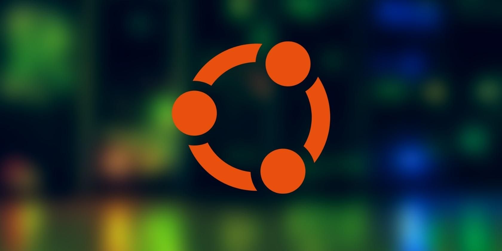 ubuntu logo with a background