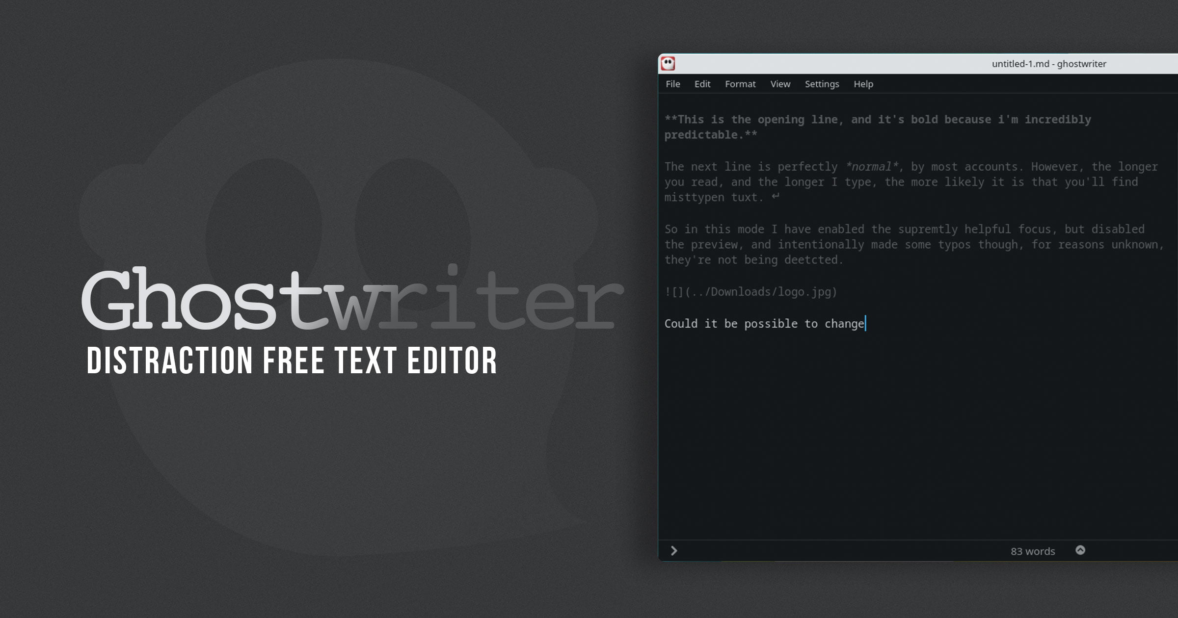 Ghostwriter is a Spookily Good Distraction Free Writing App for Linux